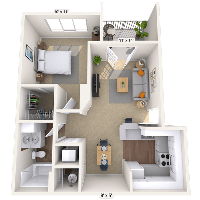 Floorplan image of unit 004416