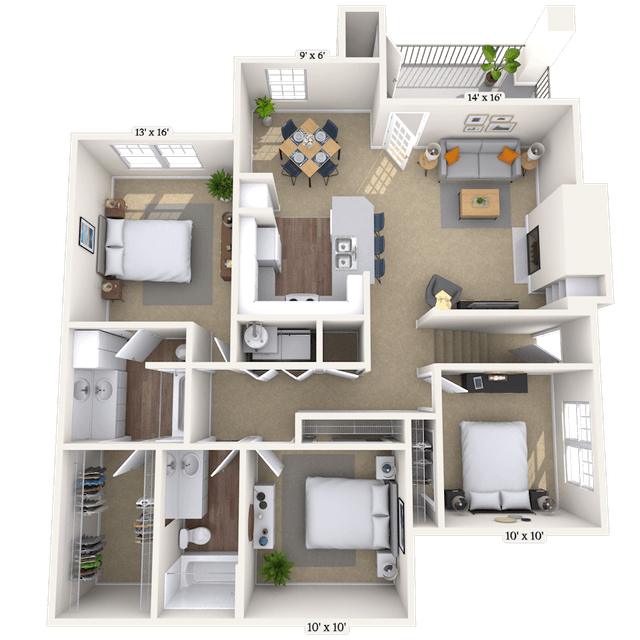 Floorplan image of unit 005502