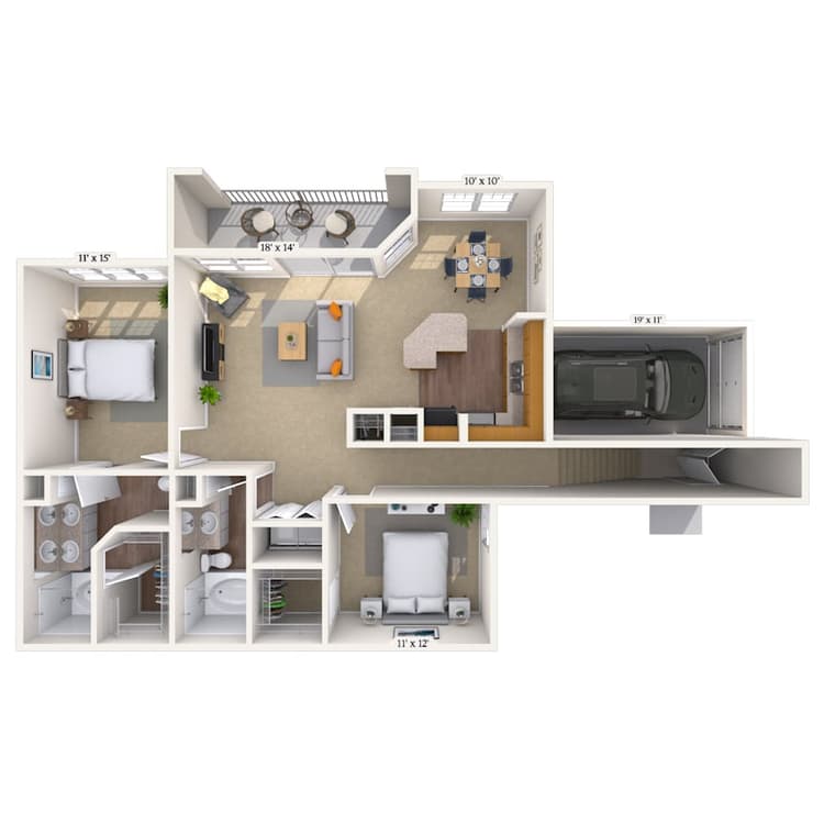 Floorplan image of unit 02221