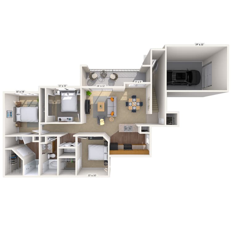 Floorplan image of unit 121218