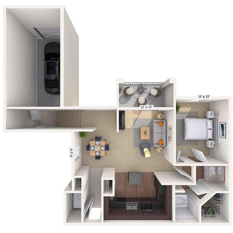 Floorplan image of unit 4202
