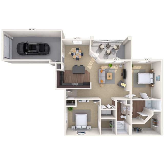 Floorplan image of unit 6108