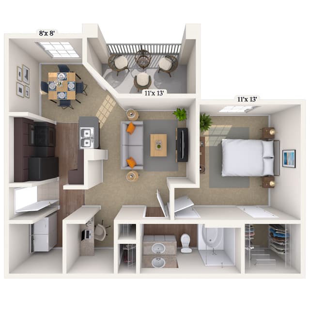 Floorplan image of unit 6306