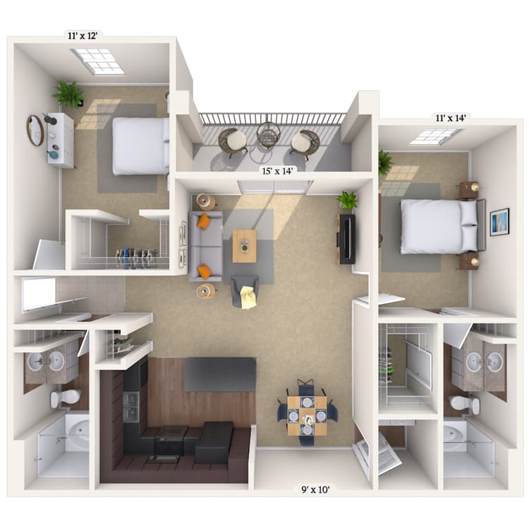 Floorplan image of unit 8212