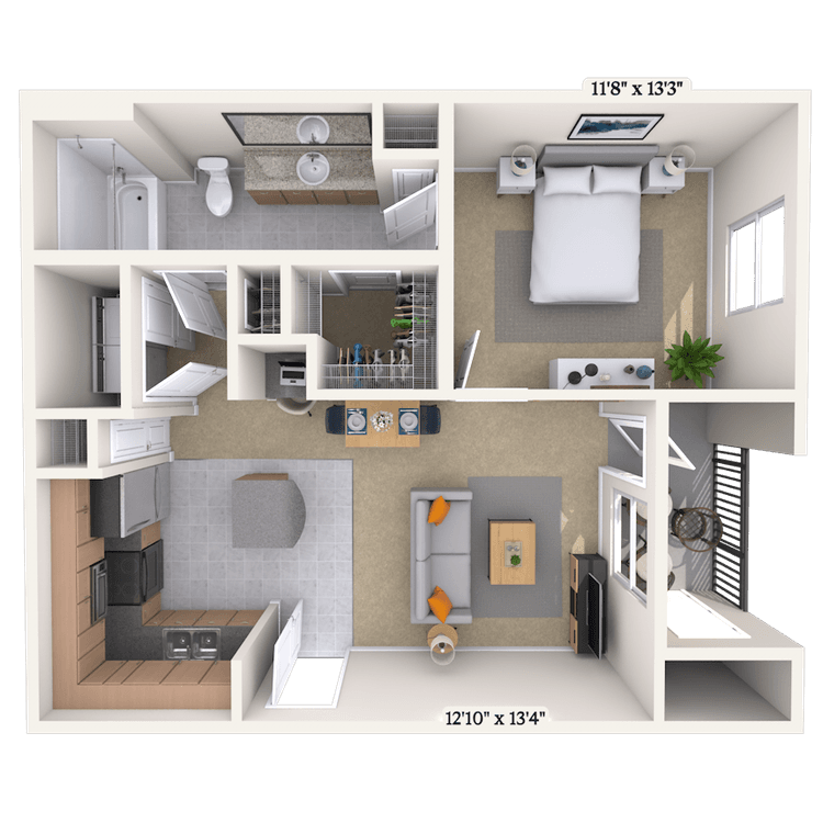 Floorplan image of unit 0303107