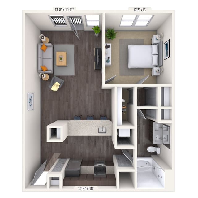Floorplan image of unit 215