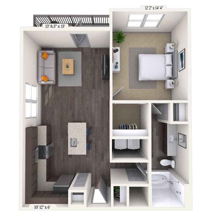 Floorplan image of unit 219