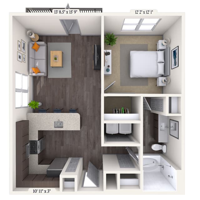 Floorplan image of unit 237