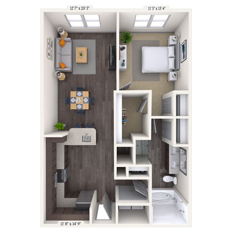 Floorplan image of unit 378