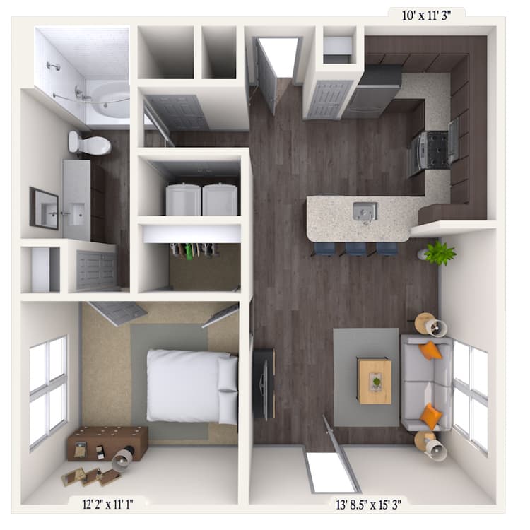 Floorplan image of unit 510