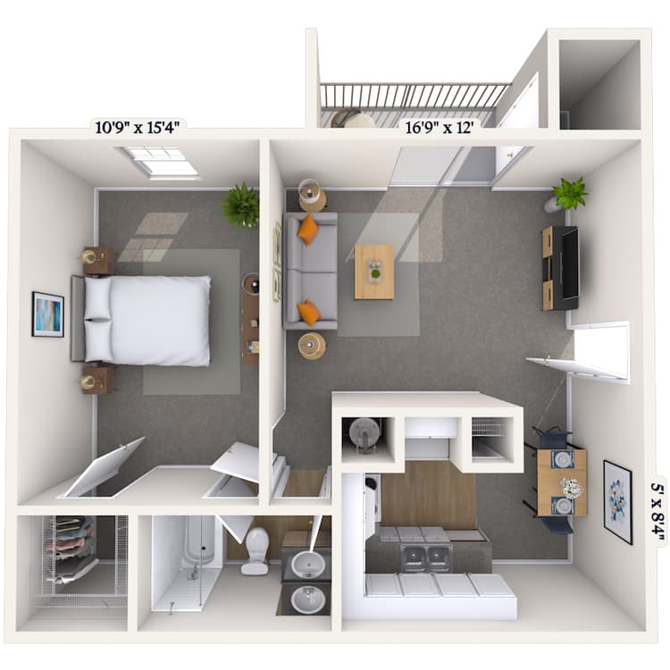 Floorplan image of unit 3232C
