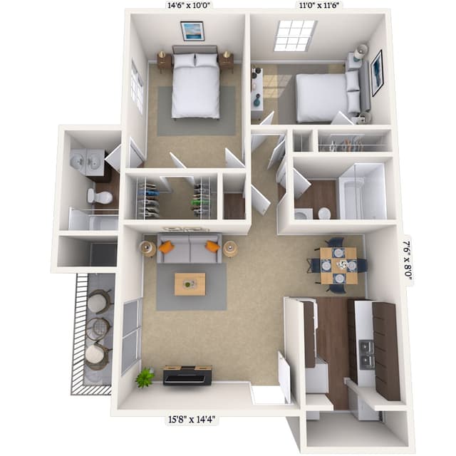 Floorplan image of unit 09231