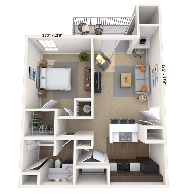 Floorplan image of unit 050525