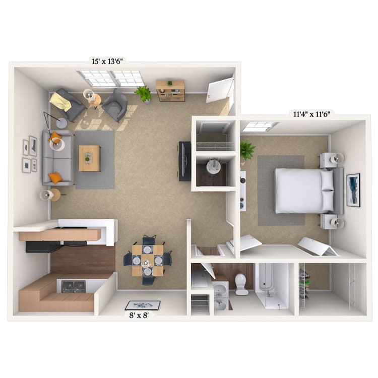 Floorplan image of unit 070705