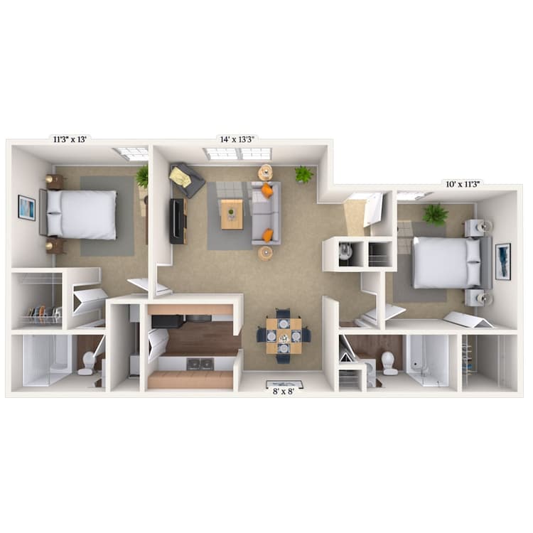 Floorplan image of unit 070707