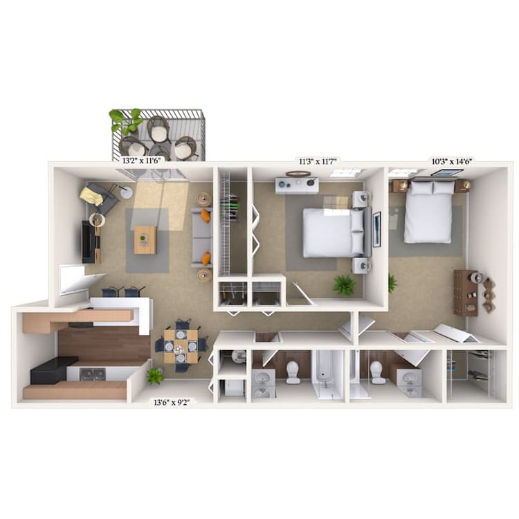 Floorplan image of unit 080803