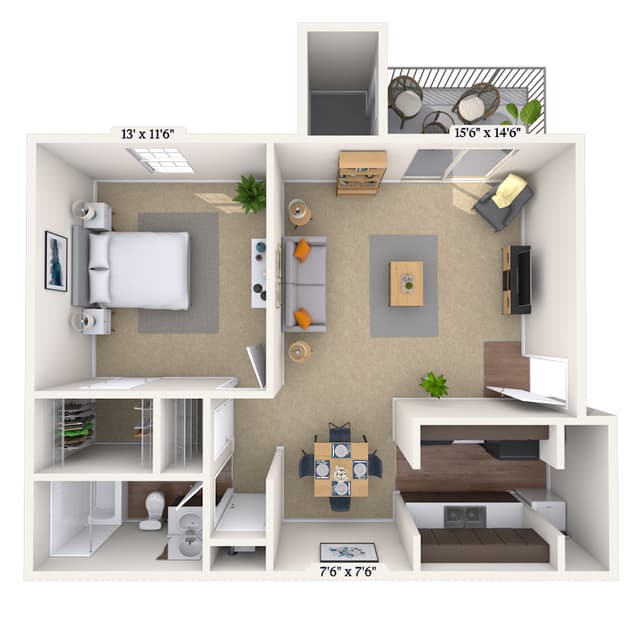 Floorplan image of unit 01151