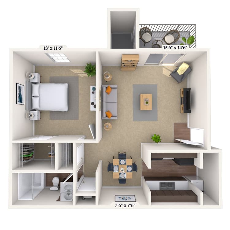 Floorplan image of unit 03389