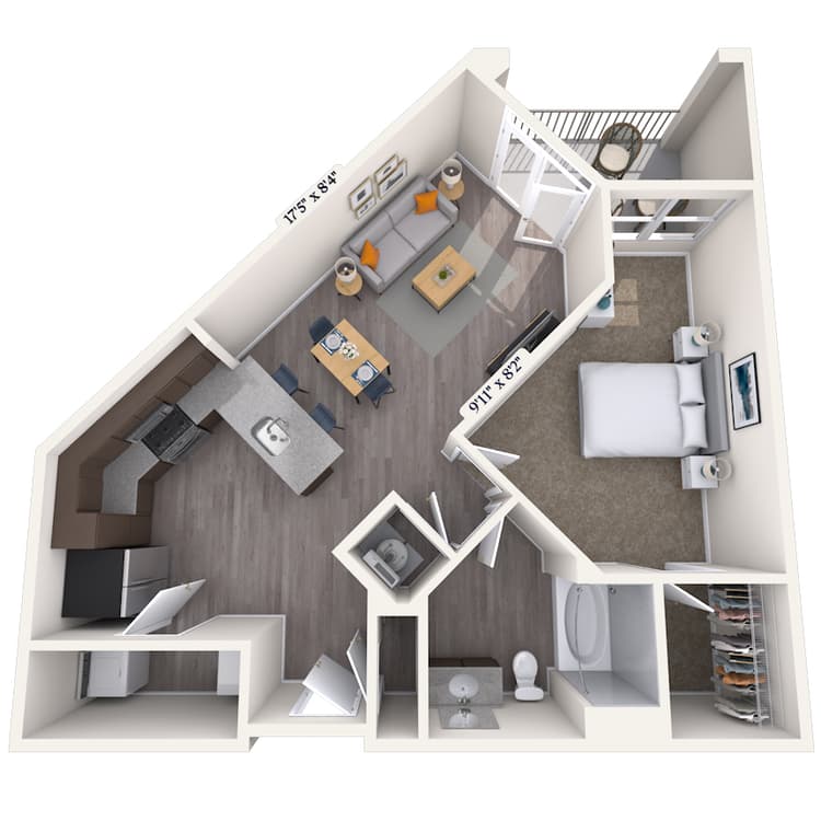 Floorplan image of unit 7210