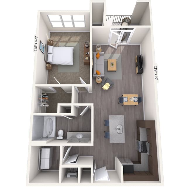 Floorplan image of unit 7222