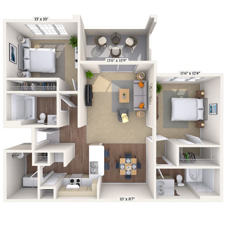 Floorplan image of unit 012047