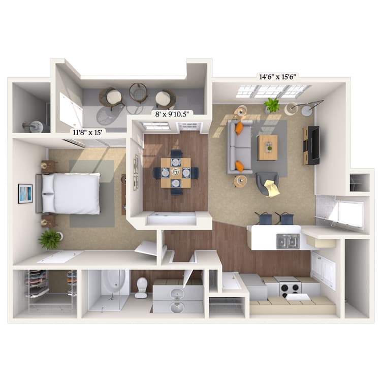 Floorplan image of unit 013071
