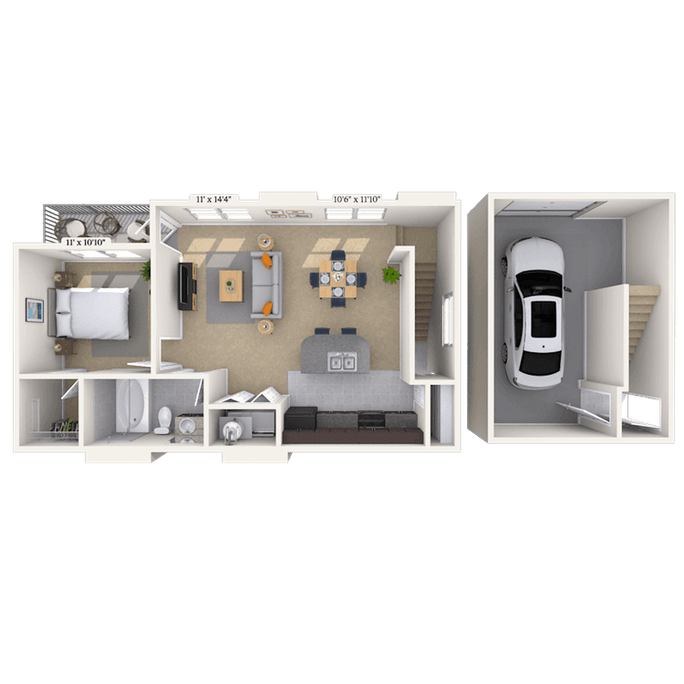 Floorplan image of unit 232115