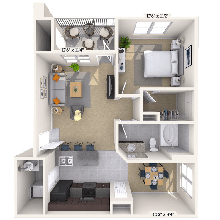 Floorplan image of unit 041017
