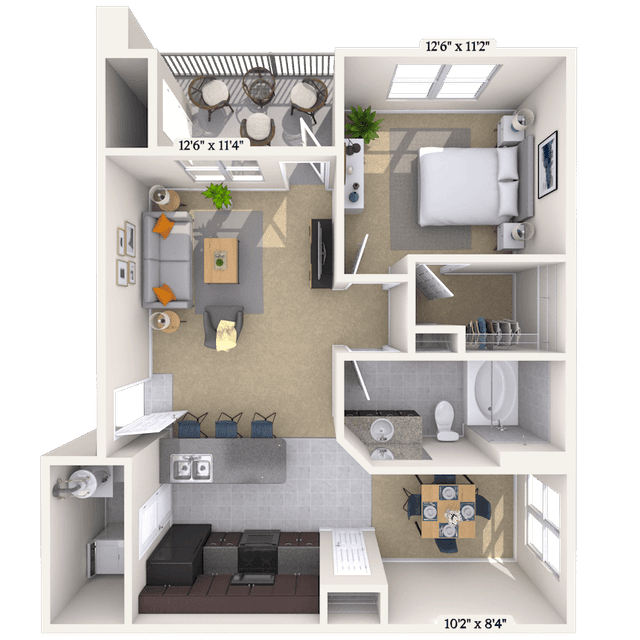 Floorplan image of unit 061033