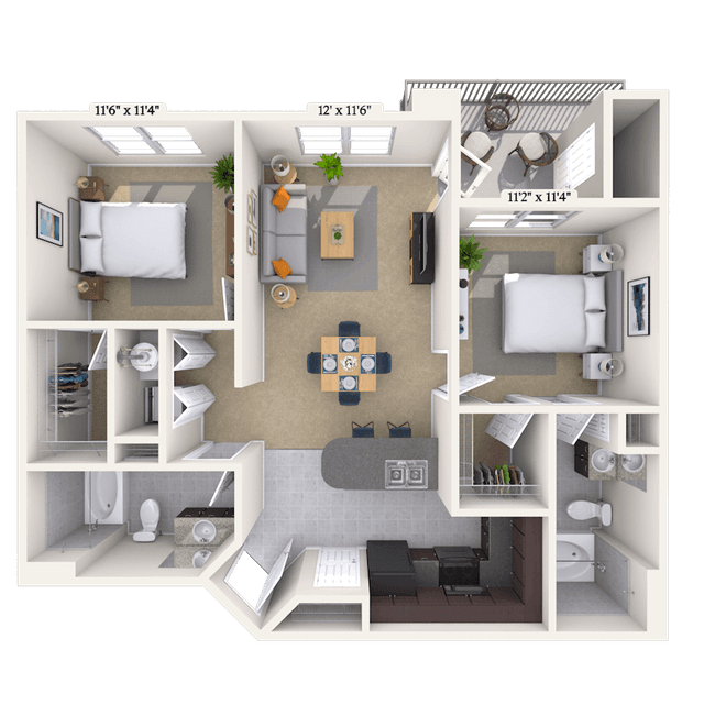 Floorplan image of unit 143068