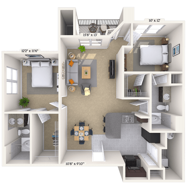 Floorplan image of unit 052032
