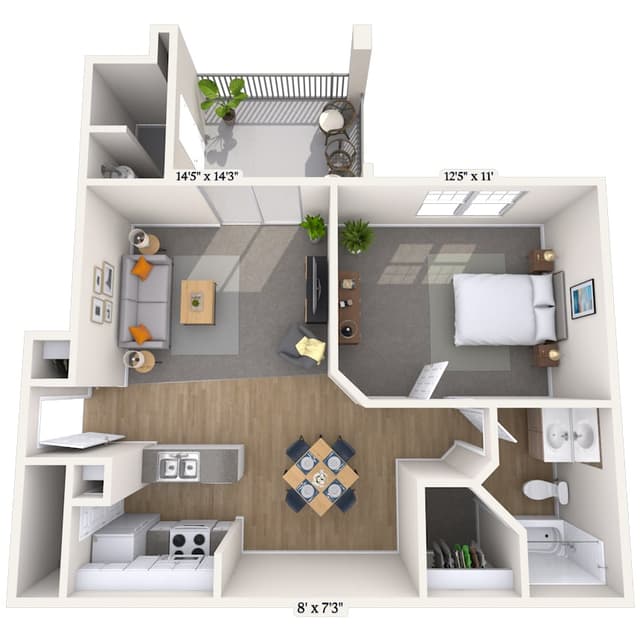 Floorplan image of unit 1367