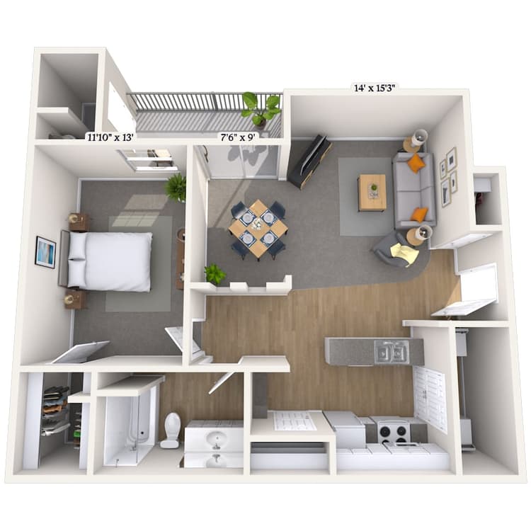 Floorplan image of unit 2246
