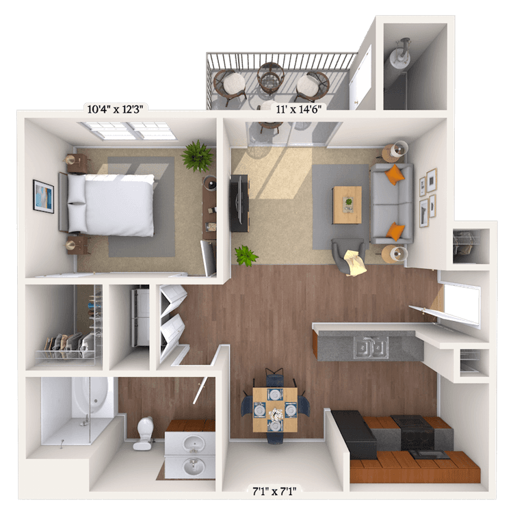 Floorplan image of unit 202005