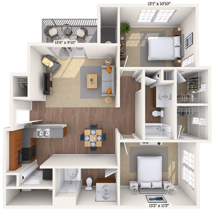 Floorplan image of unit 303032