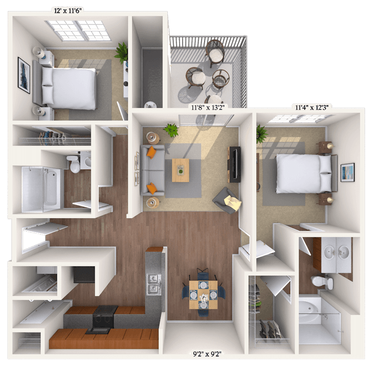 Floorplan image of unit 202053