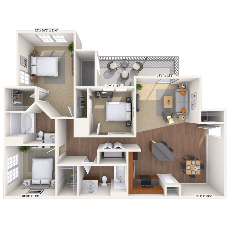 Floorplan image of unit 202047