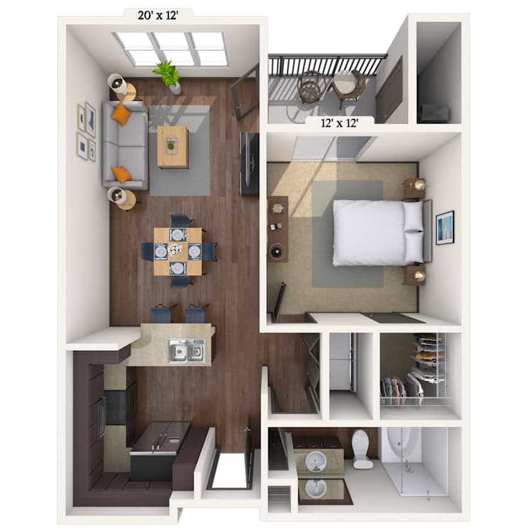 Floorplan image of unit 2080