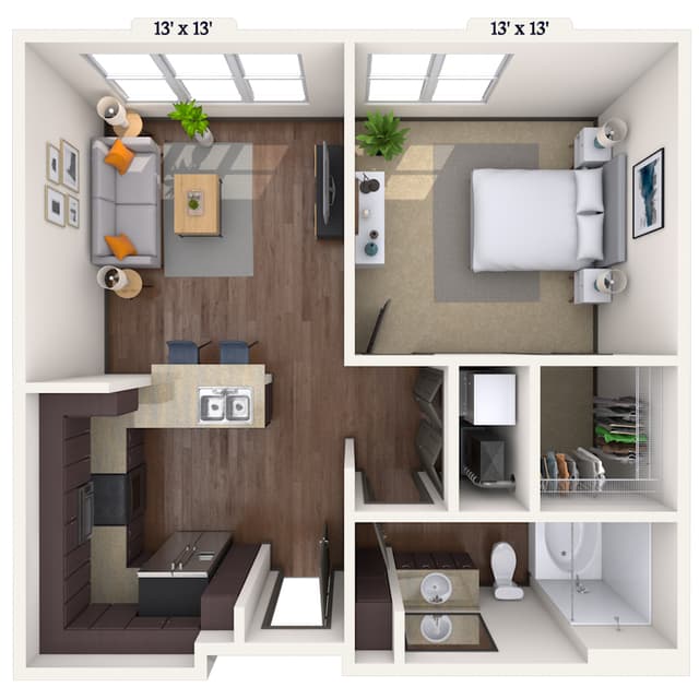 Floorplan image of unit 4073