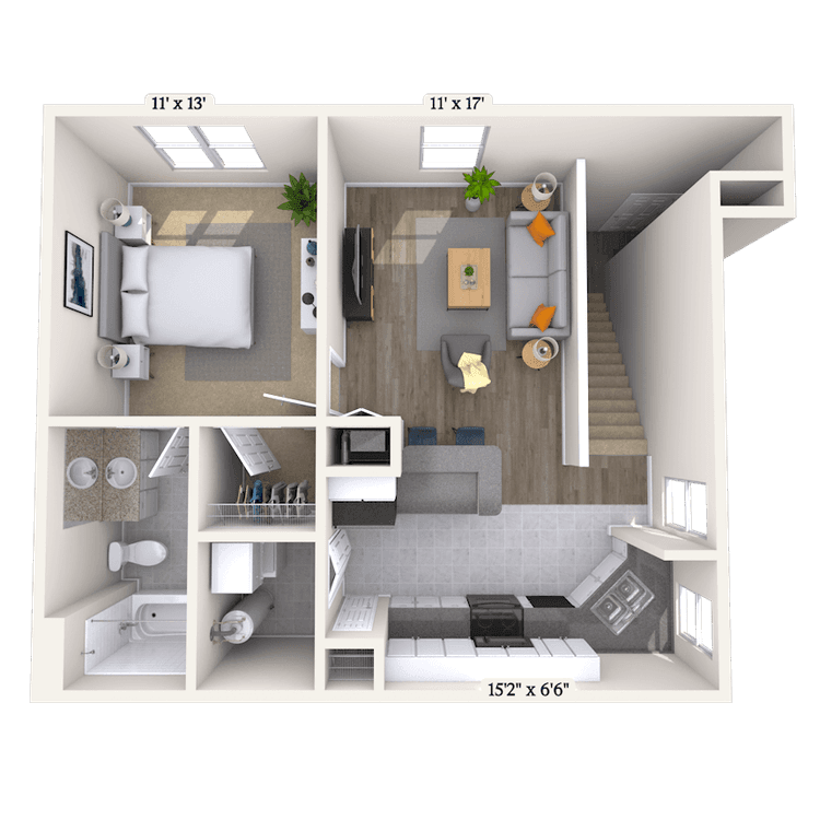 Floorplan image of unit 0119-211