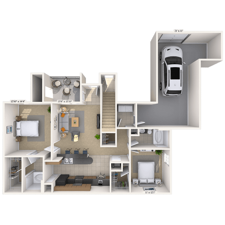 Floorplan image of unit 01101