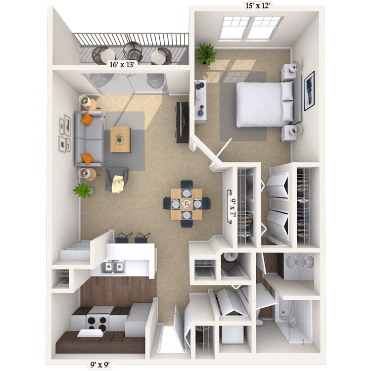 Floorplan image of unit 033205