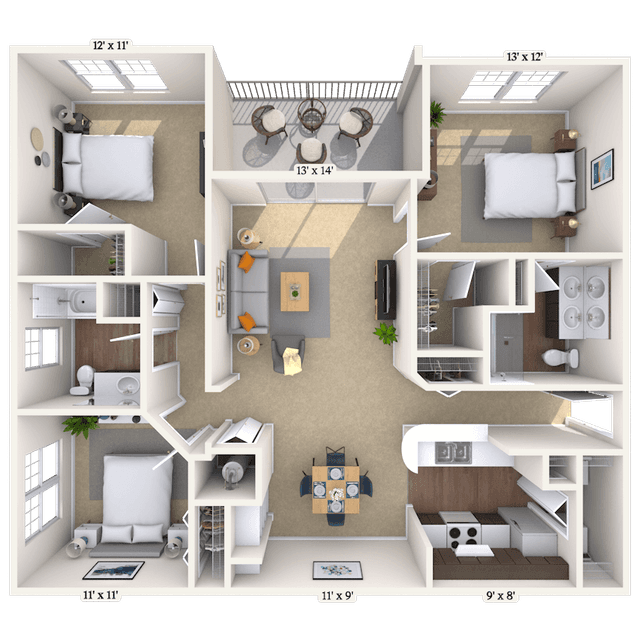 Floorplan image of unit 066206