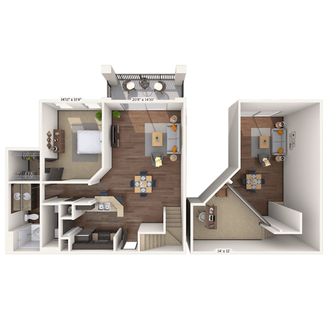 Floorplan image of unit 04431