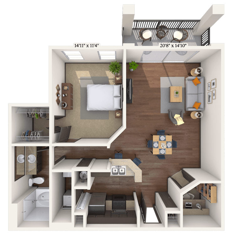 Floorplan image of unit 05522