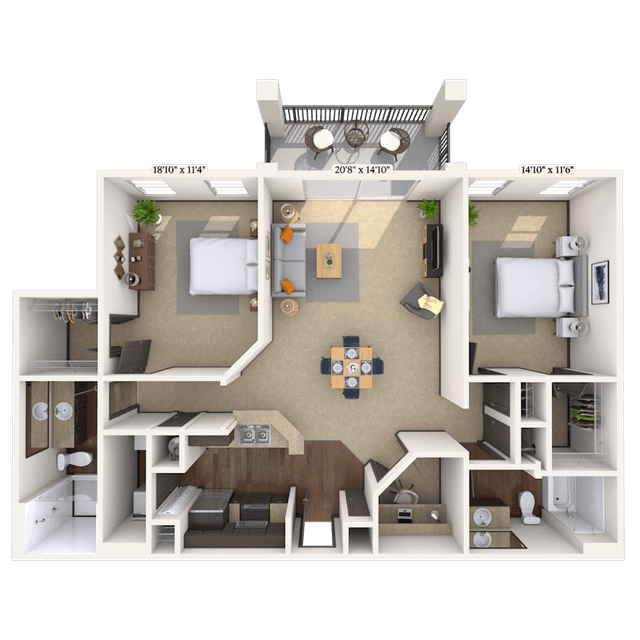 Floorplan image of unit 07717