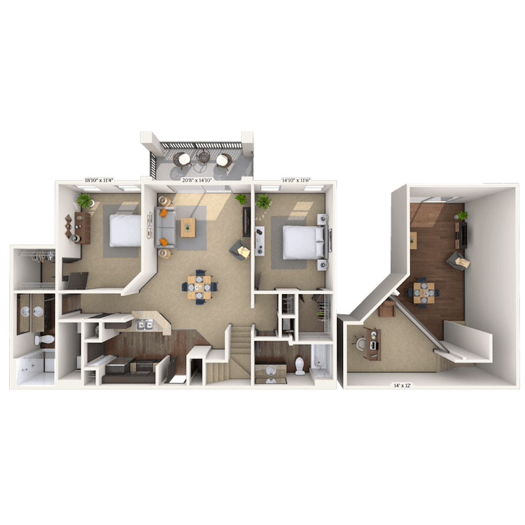 Floorplan image of unit 09932