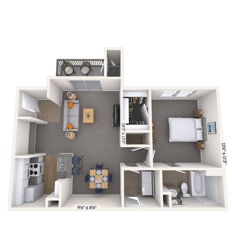 Floorplan image of unit 151501