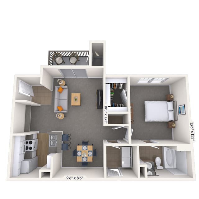 Floorplan image of unit 151504