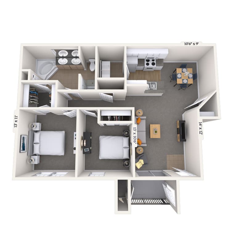 Floorplan image of unit 070705